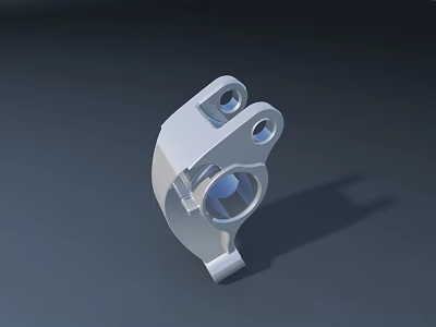 Smart Machine High Precision Mechanical Part With 3D Model Structure And Holes 3d model