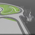 Artistic Garden Ornaments Featuring Transparent Spiral And Tower Like Sculptural Fountain Structures