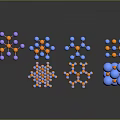 Molecular Structure Models of Gas Liquid Solid States Including Methane Water Carbon Dioxide and Ice