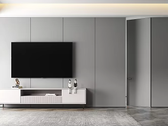 Modern Invisible Door 3d model