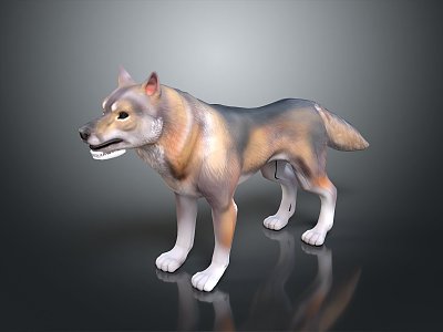 Wolf Cartoon Wolf Animation Wolf Animation Wolf Big Bad Wolf Warrior Cartoon Character Cartoon Animal model