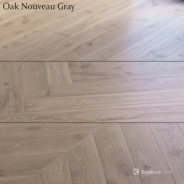 Interior Wooden Flooring Component Herringbone Pattern With Light Oak Natural Grain And Smooth Surface 3d model