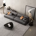 modern double sofa 3d model
