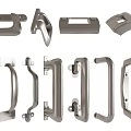 Various Modern Door Handles With Different Styles And Metal Finishes