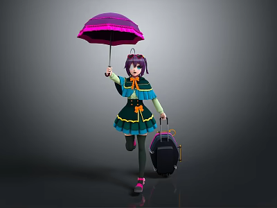 Cartoon Beauty Animation Beauty Animation Beauty Cartoon Girl Animation Girl Cartoon Girl Fantasy Beauty 3d model