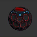 Sci-fi Grenade Gun Grenade 3d model