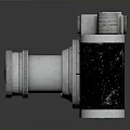 3D Rendered Vintage Camera Electronics Design Featuring Classic Appearance And Metal Details