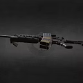 Modern Tactical Rifle With Optical Scope Magazine Barrel And Stock Design