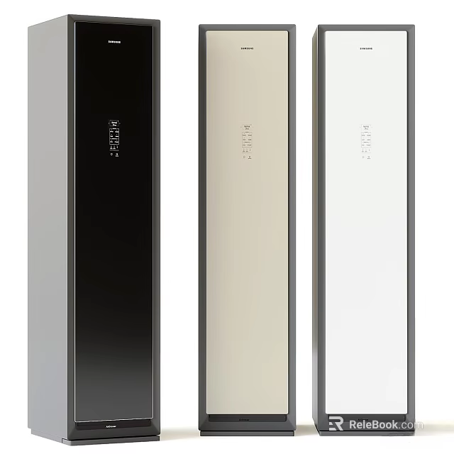 Home Appliances With Vertical Design In Three Colors 3d model