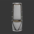 Classic Blue And Black Station Wagon With Vintage Design And Chrome Details