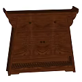 Traditional Wooden Console Table With Drawers Cabinet Doors And Carved Patterns