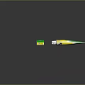 Green Yellow Toothpaste Tubes With Unfolded Packaging Box And Teeth Design For Daily Living Essentials