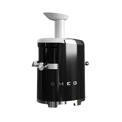 Smeg Black Electric Juicer With Retro Modern Design For Home Kitchen Use 3d model