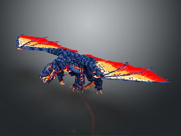 Modern Dragon Fire-breathing Dragon Fire Dragon Youlong (ID:ggajh333630)