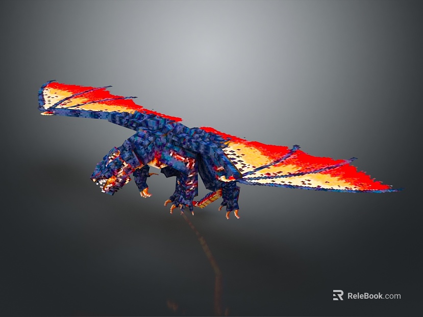 Modern Dragon Fire-breathing Dragon Fire Dragon Youlong texture