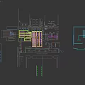 Modern Cyberpunk Mens Public Toilet With Stunning Neon Lighting And Sleek Dark Interior Design