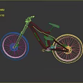 Black Mountain Bike With White Seat Modern Frame And Large Tires