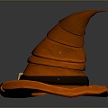 Hat witches hat realistic 3d model