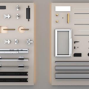 hardware display board 3d model