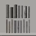 Decorative Columns In Various Materials With Modern Textures And Designs 3d model