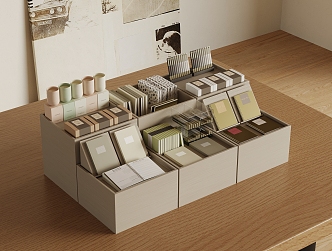 Book Storage Basket 3d model