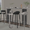 Bar stool 3d model