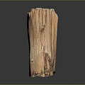 Natural Wooden Column Decorative Piece With Textured Surface And Handcrafted Details