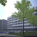 Sustainable Modern Industrial Park With Solar Panels Green Surroundings And Planned Layout