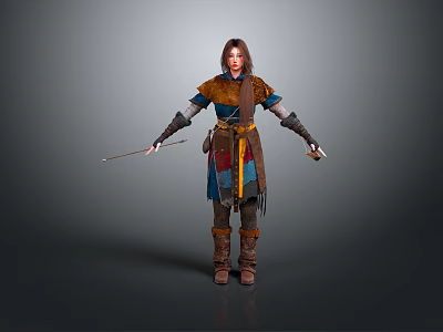 female warrior female warrior female soldier female guard female assassin female killer ancient female warrior ancient female soldier 3d model