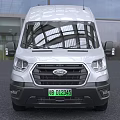 Silver Ford Cargo Van With Modern Design And Spacious Cargo Area 3d model