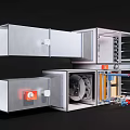Industrial Equipment With Modular Panels Control Units And Internal Component Systems