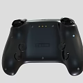 Black Wireless Game Controller With Ergonomic Design And Dual Joysticks