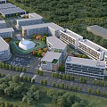 Modern Industrial Factory Complex With Multiple Buildings And Green Surroundings