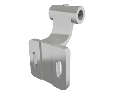 Automotive Metal Bracket Component With Mounting Holes For Vehicle Installation 3d model
