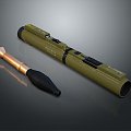 Rocket rocket launcher RPG against air weapon 3d model