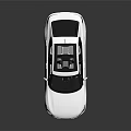 White Modern Car With Black Roof And Sleek Alloy Wheels Design