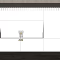 Modern background wall 3d model