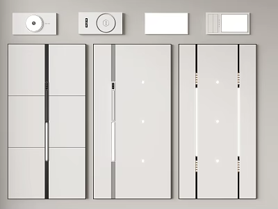 Modern Ceiling Panel Designs With Control Devices 3d model