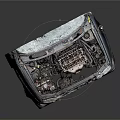Modern Engine Scrap Engine Bad Engine Racing Engine 3d model