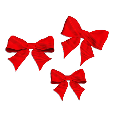 Modern Bow Ribbon Ribbon Decoration Element Gift Box Flower Tie Flower 3d model