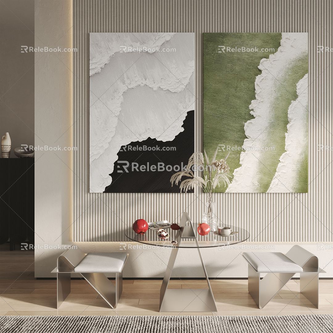 Modern Decorative Painting Hanging Painting 3d model