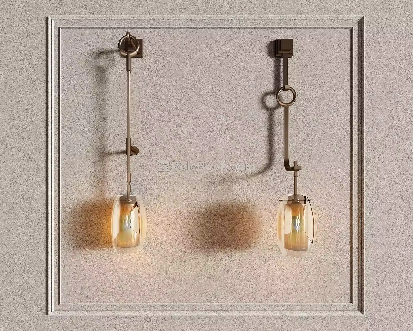CCD wall lamp combination 3d model