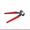 Professional Pliers Hand Tool With Red Ergonomic Handles And Steel Construction