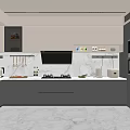 Modern Kitchen Interior Design With Marble Countertop Cabinets And Appliances