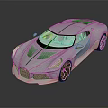 Modern White Sports Car With Sleek Aerodynamic Body Design And Stylish Wheels