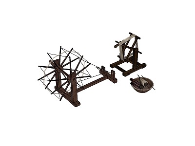 Chinese spinning wheel model