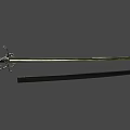 Swiss sword 16th century 3d model