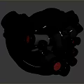 Advanced Mechanical Heart Medical Device With Black Body Red Components And Tubular Structure