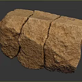 Rock Block Rock Block Rock Specimen Boulder Big Stone Block Rock Stratum Rock Stratum Rock Stratum Rock 3d model