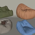 Lazy Sofa Bean Bag Sofa Sandbag Sofa Casual Sofa Single Sofa 3d model